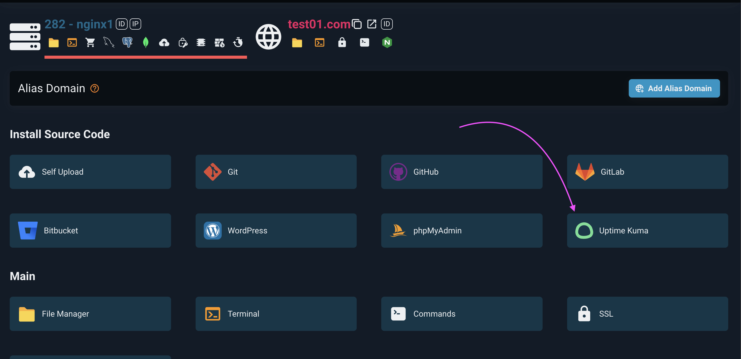 Uptime kuma flashpanel